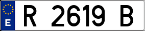 Trailer License Plate